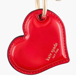 NWT Kate Spade New York Red Heart Charm Airtag Case
